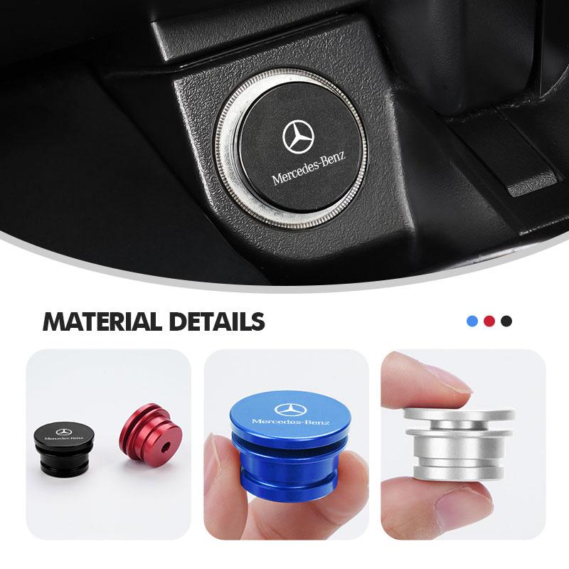 BKS2 Car Cigarette Lighter Dust Cap Aluminum Alloy Auto Accessories For Mercedes Benz AMG A C E S G Class W201 W210 W108 W204 W205
