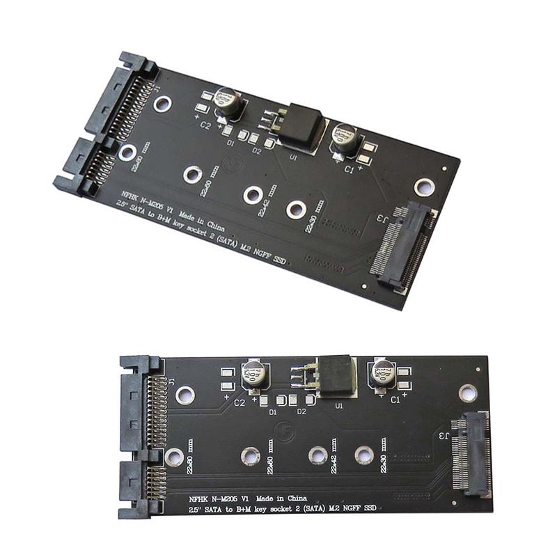 2.5" Sata 3 к B+M Key Sata M.2 Ngff Адаптер-карта для SSD
