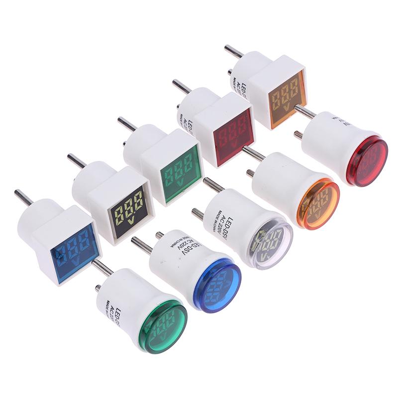 Квадратные цифровые напряжения указывают AC220V/230V Тестер домашней цепи Простая установка Универсальный домашний измеритель напряжения переменного тока