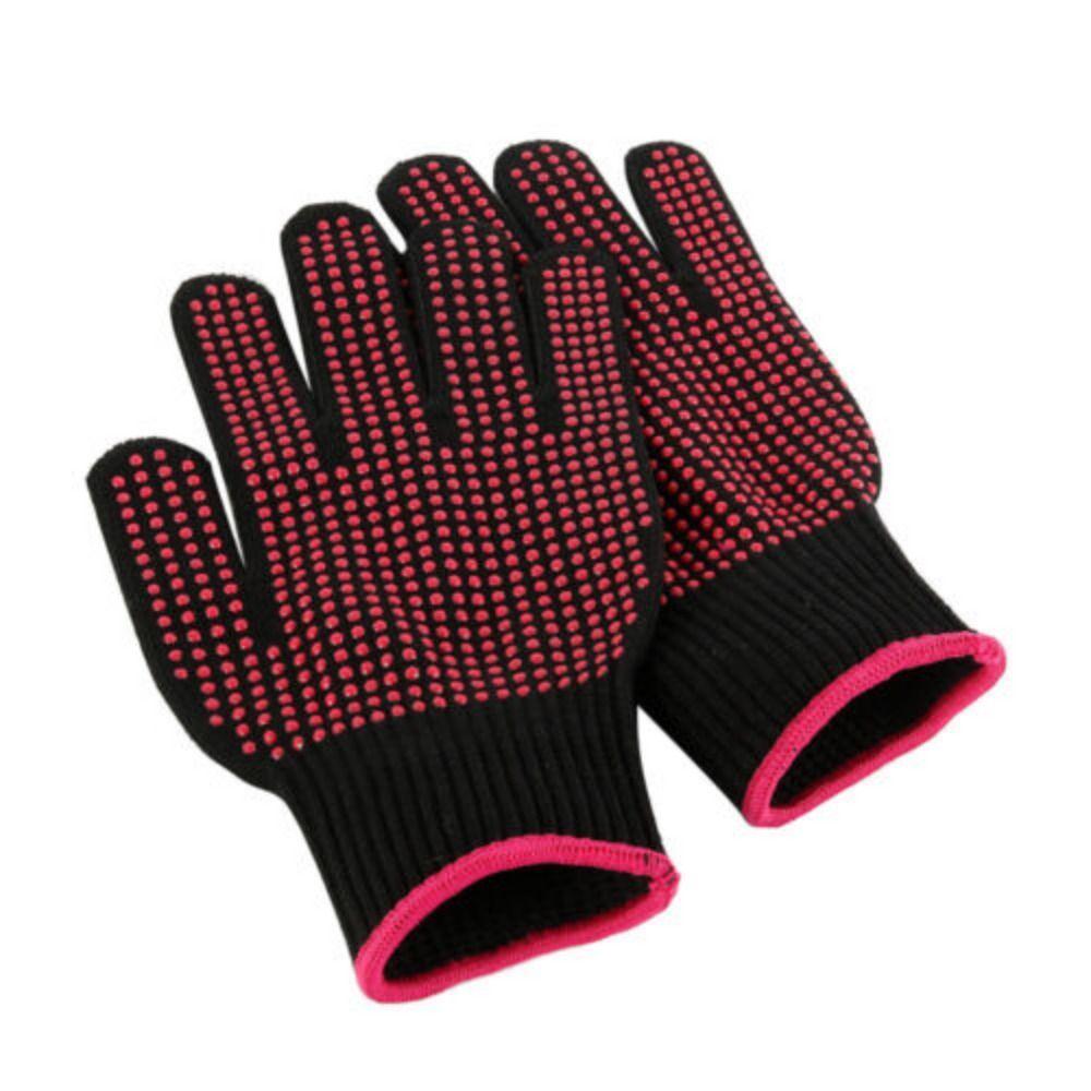 1 Pair Microwave BBQ Grilling Oven Gloves Heat Resistant Mitts Grill Gloves BBQ Gloves