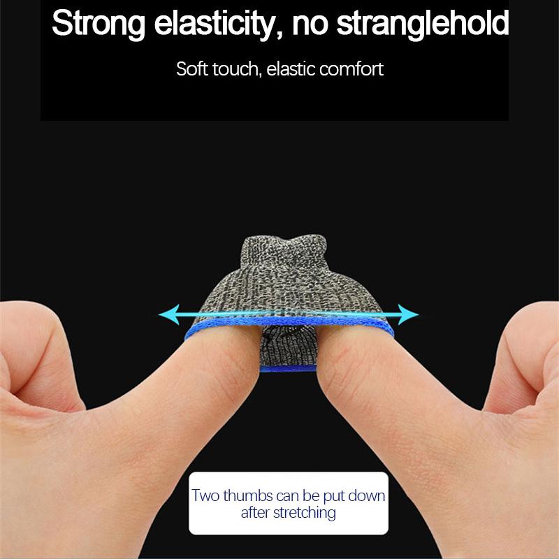 Breathable Luminous Gaming Finger Sleeve Fingertips For PUBG Mobile Games Sensitive Mobile Touch Screen Cover