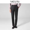 Мужские брюки-костюм VICUTU из шерсти, простые в уходе, прямого кроя