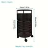 TEMU Round Multi-Layer Rotating Kitchen Rack - Floor-Standing Fruit and Snack Storage Basket
