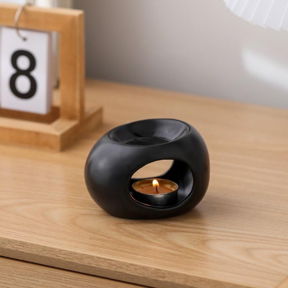 Minimalist Essential Oil Burner Ceramic Aromatherapy Burner Candle Heating Holder Yoga Studio