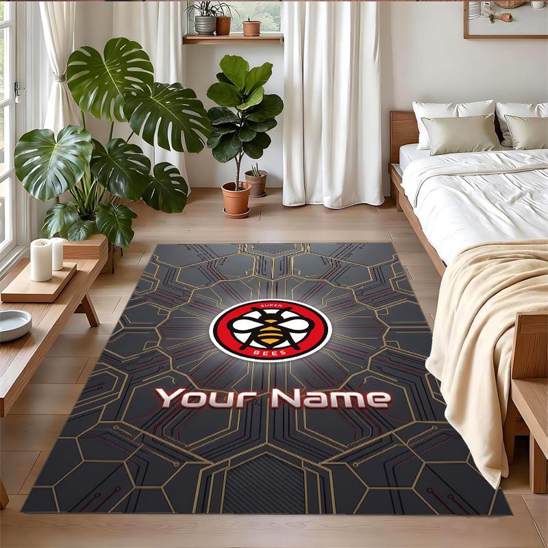 Crystal Velvet Rug Custom Name Text, Soft Non Slip Floor Mat Home DecorBrentford Football