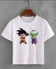 2026 Summer Dragon Ball Kid Goku Unisexs TShirt White Wu Symbol Graphic 100 Cotton Oversized Breathable Casual Short Sleeve Tee