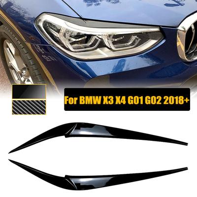 Накладки на фары для BMW X4 X3 G01 G02 2018    Наклейки накладки на веки кузовной комплект автомобиля