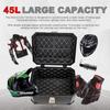 45L 57L Universal Plastics Motorcycle Tail Box Top Case Lockable Luggage Top Helmet Waterproof Shock Absorption Storage Carrier