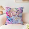 Anime Kangel Pillowcase Bedroom Sofa Decorative Cushion Cover With Zipper Soft Cushion Cover