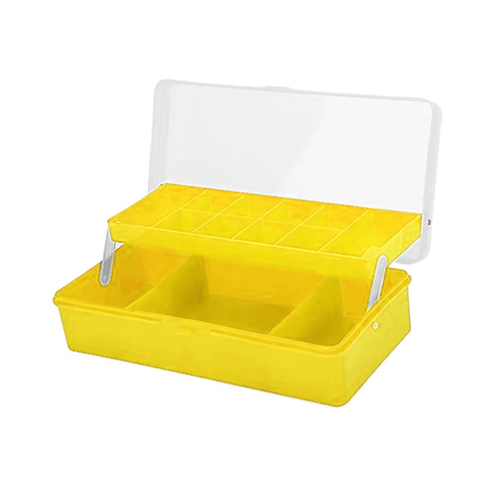 Портативный ящик для рыболовных снастей 11 отделений двухъярусный кейс для хранения аксессуары для карповой рыбалки крючки для приманок коробка для инструментов для мягких приманок