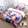 Dreamy Floral Adorned Pet Duvet Cover Set With 3D Printing Design Soft Polyester Bedding Set All-Season Comfort Luxury Gifts