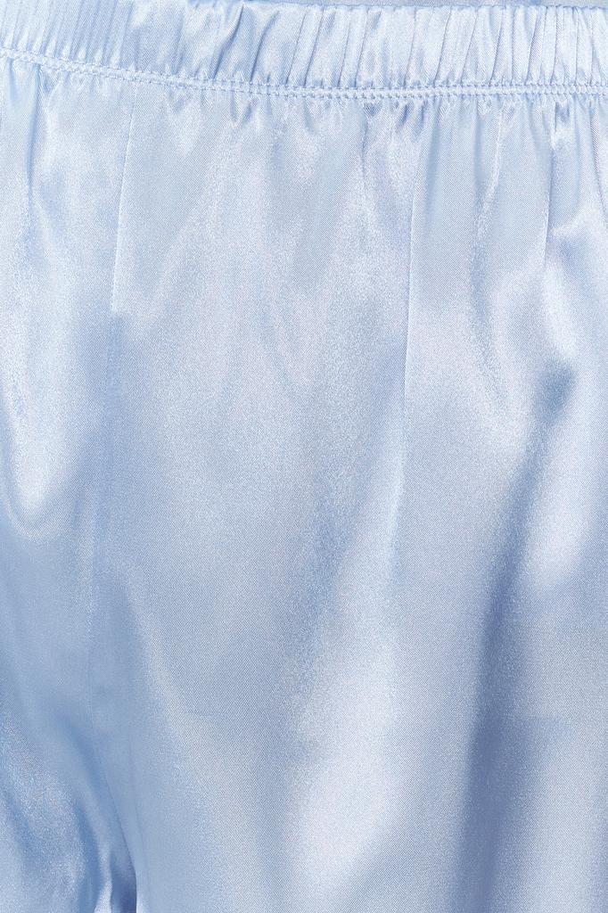 Women's Fashion New Pajama Set Pink Satin Woven Pajama Set