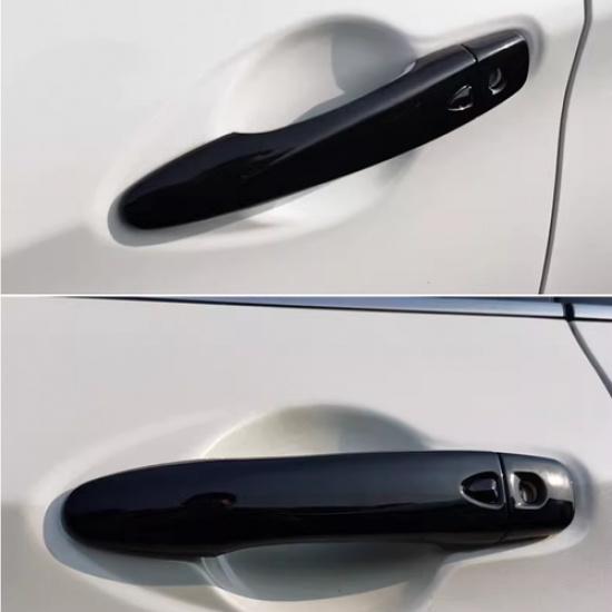 Яркие черные накладки на ручки передней двери для Nissan Versa -2025