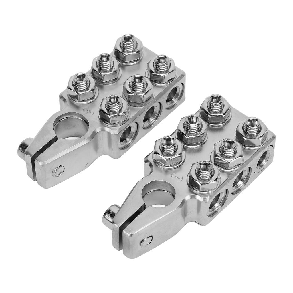 2 шт. 12-контактные клеммы аккумуляторных стоек, распределительный блок, шина 8AWG - 4/0(XL) AWG для SAE DIN EN Конический верхний штырь