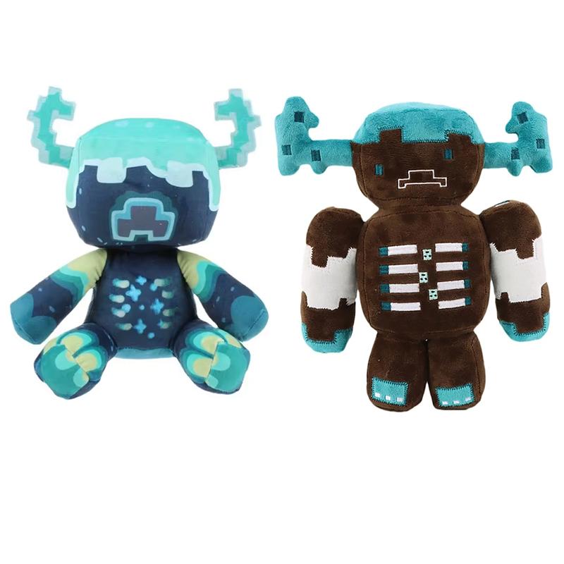 Cuddly Brown cow Plush Toy Warden Doll Crystal Super Soft Anime Plushie Blue Monster Toys For Children Kids Christmas Gifts