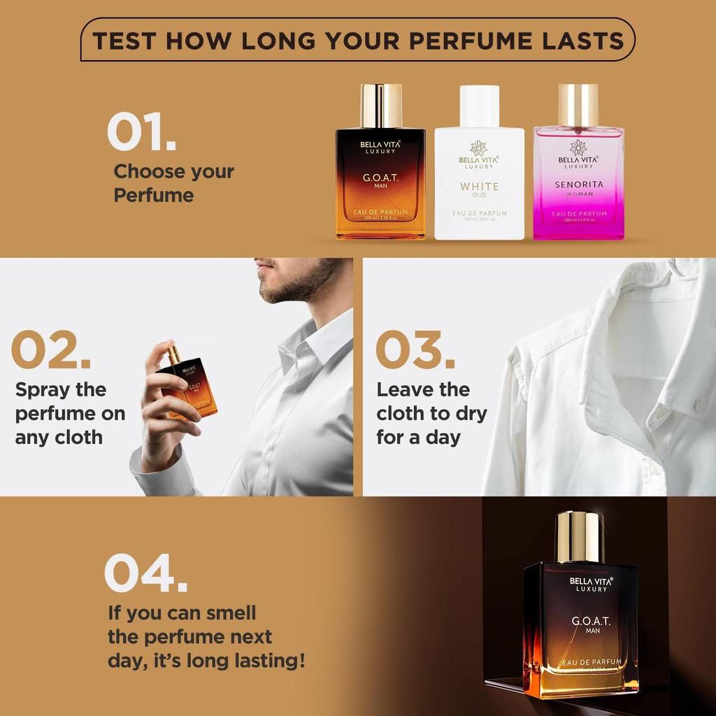 Bella Vita Luxury G.O.A.T Eau De Parfum Духи для мужчин с бергамотом, лавандой и пачули | Стойкий древесный и восточный аромат EDP, 100 мл