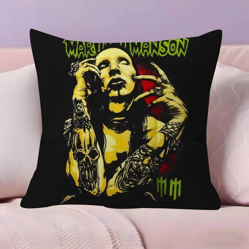 Классическая рок-группа M-Marilyn M-Manson Наволочка Декоративная Подушка Диван Домашний Декор чехол наволочки