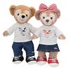 Teddy Bear Mail Order Alice ShellieMay Clothes Costume White T-shirt Denim Set Body Not Included S Size (Red)
