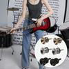 2 Pack Strap Lock Buttons Guitar Hardware Strap Lock Buttons Iron Texture Guitar Strap Buttons Present for Bass Players