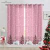 3D Мультяшный Рождественский Олень Рождественская Елка Шторы 2 Панели Роскошная Гостиная Спальня Балкон Кухня Детская Комната Декор Шторы