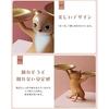 Moin figure ornament cat accessory dimensions 36cm width 25cm height 17cm depth interior goods small plate item holder cute white gold animal (white
