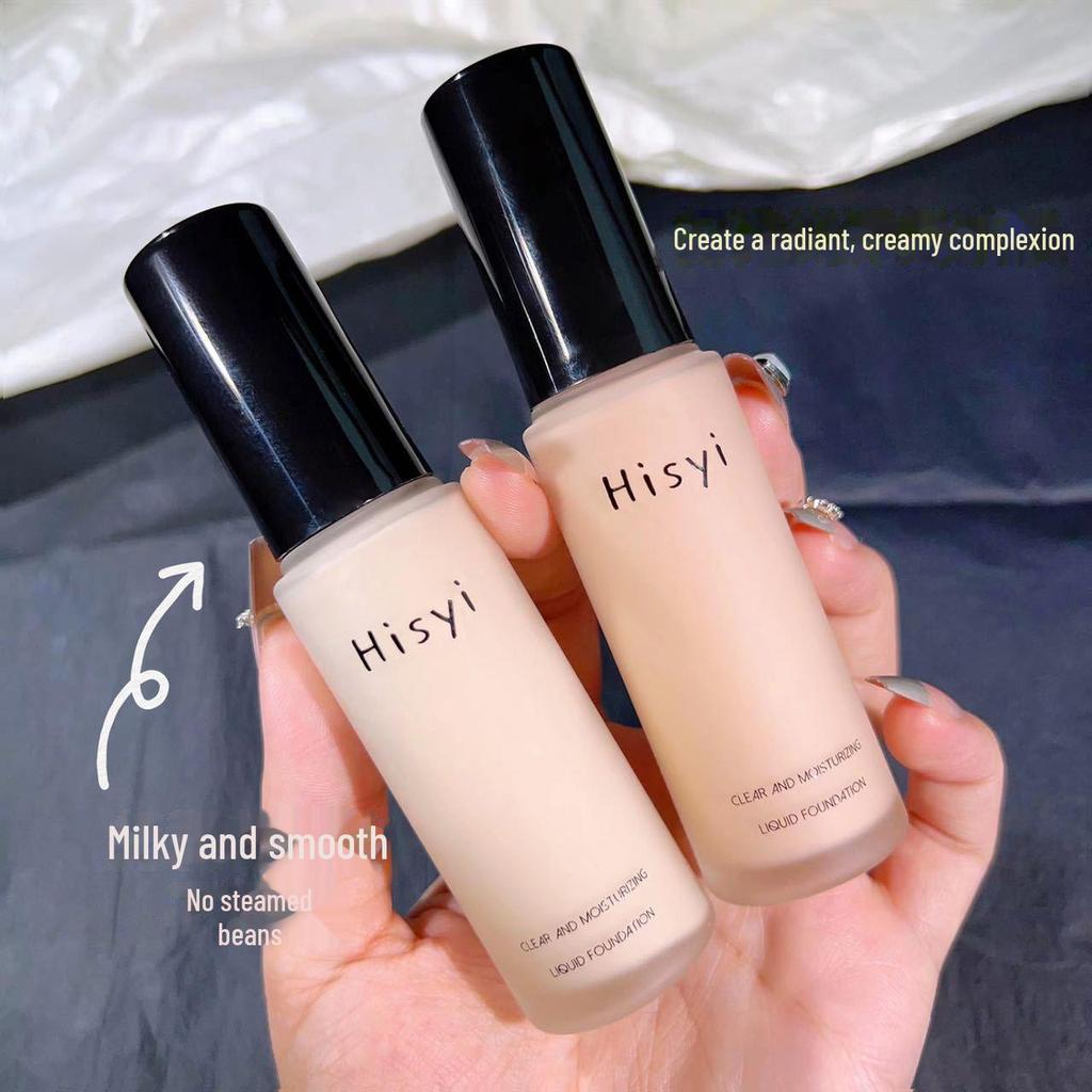 Жидкая тональная основа HISYI Clear & Moist: Легкий, натуральный, водостойкий, осветляющий, стойкий, изолирующий BB-крем перед макияжем.