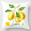 Student Pillowcase Office Nap Pillow Square Pillow Lemon Fruit Pattern Home Sofa Pillow