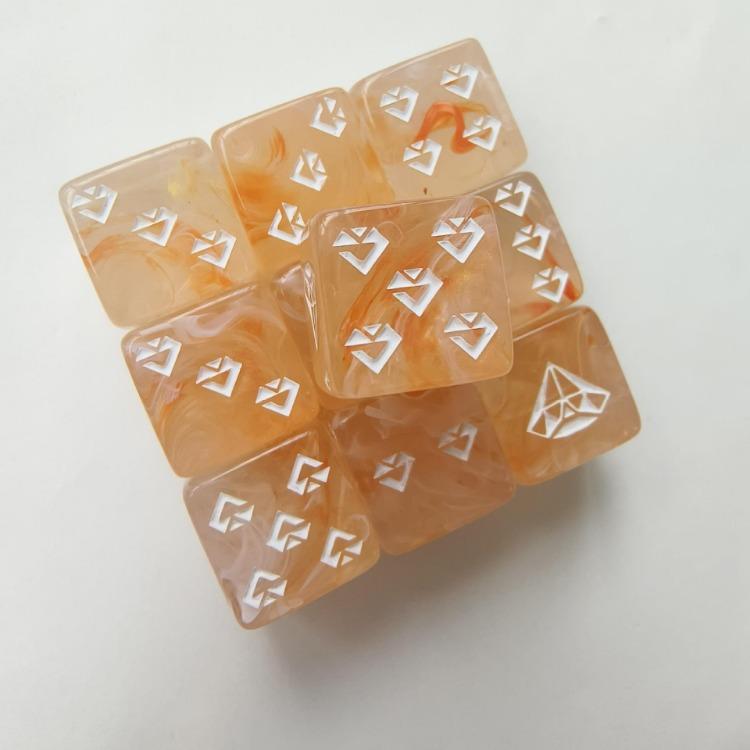 10pcs/lot D6 Dice 16mm Mixed Colours Polyhedral Dice 6-sided Entertainment Party Board Game Table Game Digital Dice for RPG DND