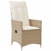 VidaXL Ensemble de bistro 3 pcs avec coussins beige résine tressée, ensemble de bistro de jardin, ensemble de balcon, 3276799