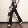 2026 Spring Bestseller Women's Slimming Black Split Flared Pants