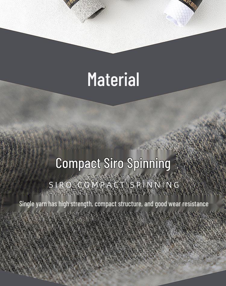 Мужские хлопковые носки до середины икры Youyuan, устойчивые к запаху, антибактериальные и дышащие с ароматерапией полынью, влагоотводящие однотонные.