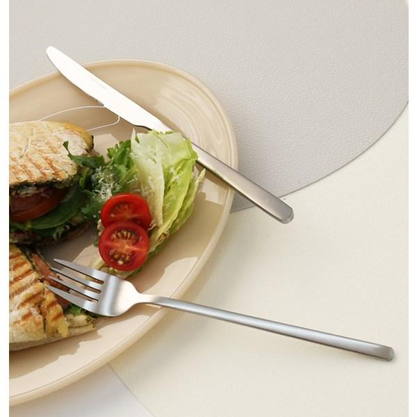Набор столовых приборов Snail Living Cuisine De Maman на 4 персоны, серебро, 4 ножа + 4 вилки, популярная корейская посуда