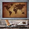 Картина с картой мира Настенный декор Постер Художественный принт Без рамки Изображения Школьные принадлежности Географические инструменты, Туристические принадлежности