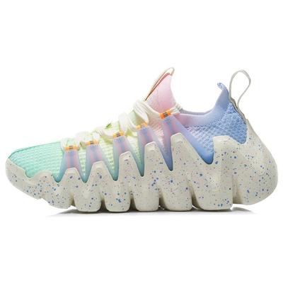 Кроссовки женские Li Ning Huan Ci Casual Low-Top Running Shoes Snow-Purple Blue ARKR008-1