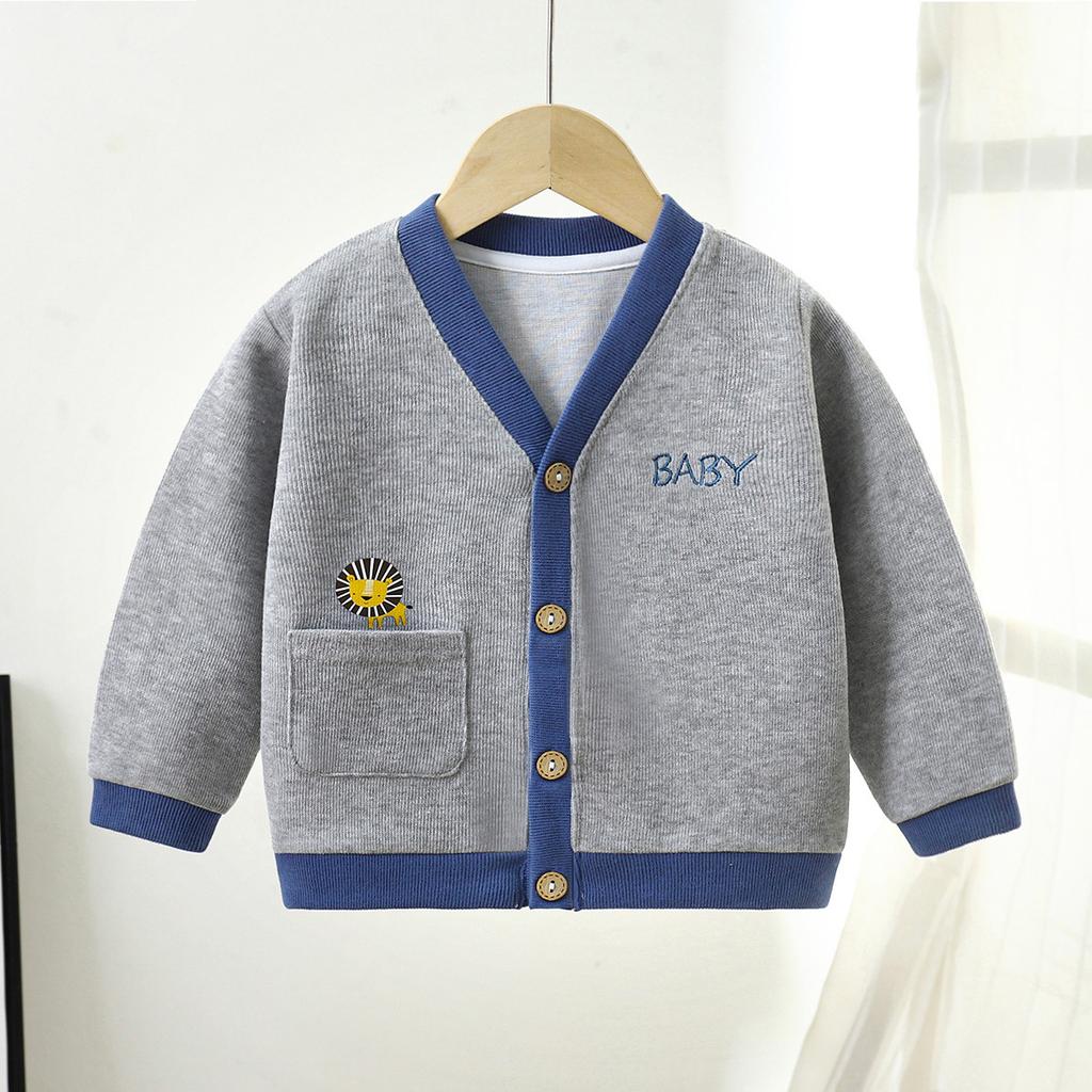 Children's Sweater Coat Fall Boys Casual Cardigan Sweater