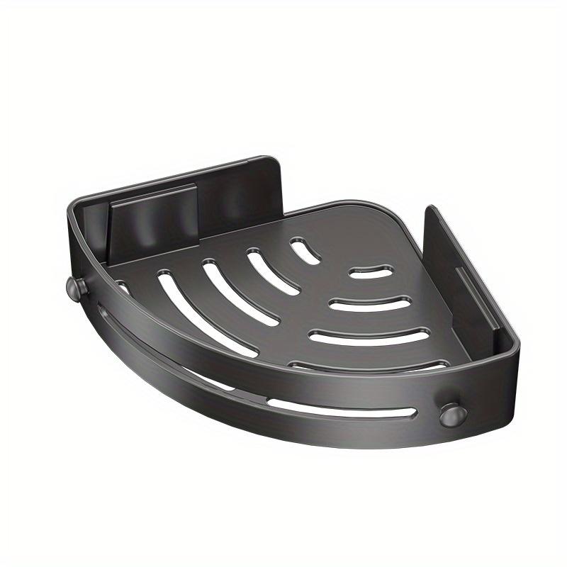 Компактная 3-уровневая угловая полка для душа - простая установка, настенный органайзер для ванной комнаты без сверления, прочный АБС-пластик