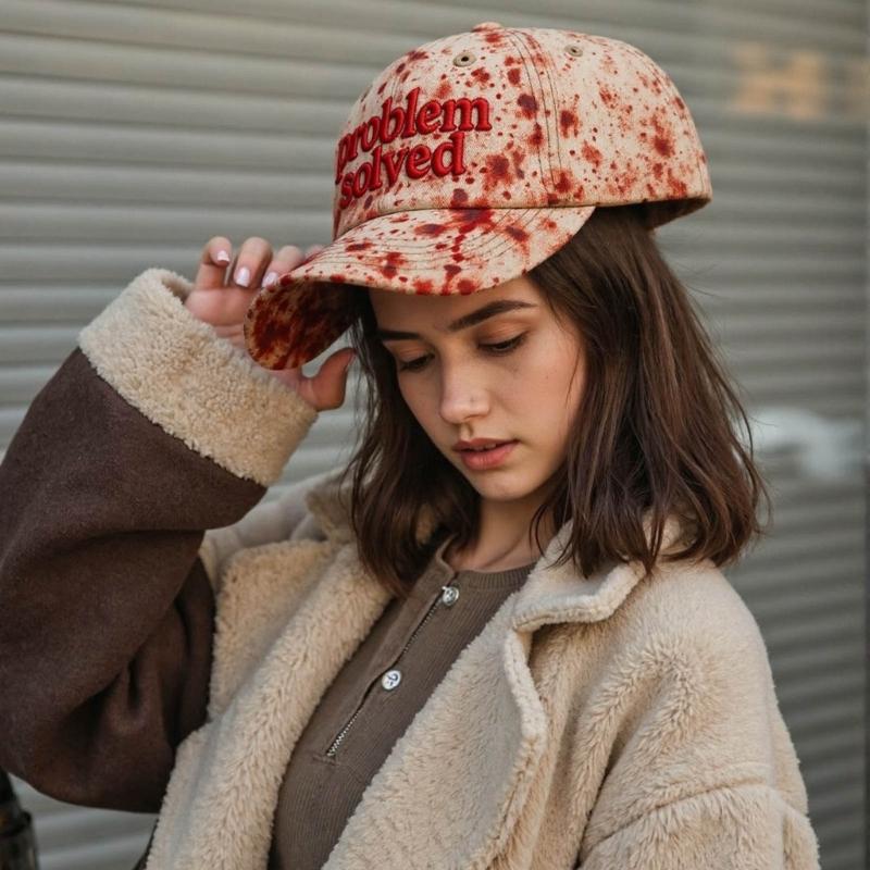 Стильная бейсболка с принтом крови для мужчин и женщин, для вечеринки на Хэллоуин, для активного отдыха, удобная регулируемая посадка, защита от солнца, повседневная одежда