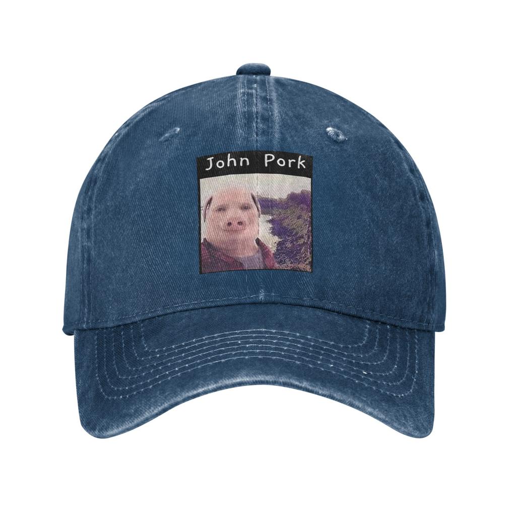 John Pork Is Calling Denim Cap Casual Baseball Caps Adjustable Hat Summer Unisex Baseball Hats