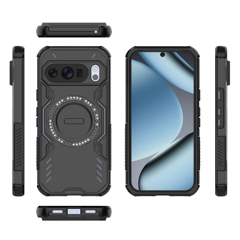 Cross-border Application Google Pixel 10Pro Butterfly Armor Magnetic Mobile Phone Case Pixel 10 Heat Dissipation and Anti-drop Protective Case