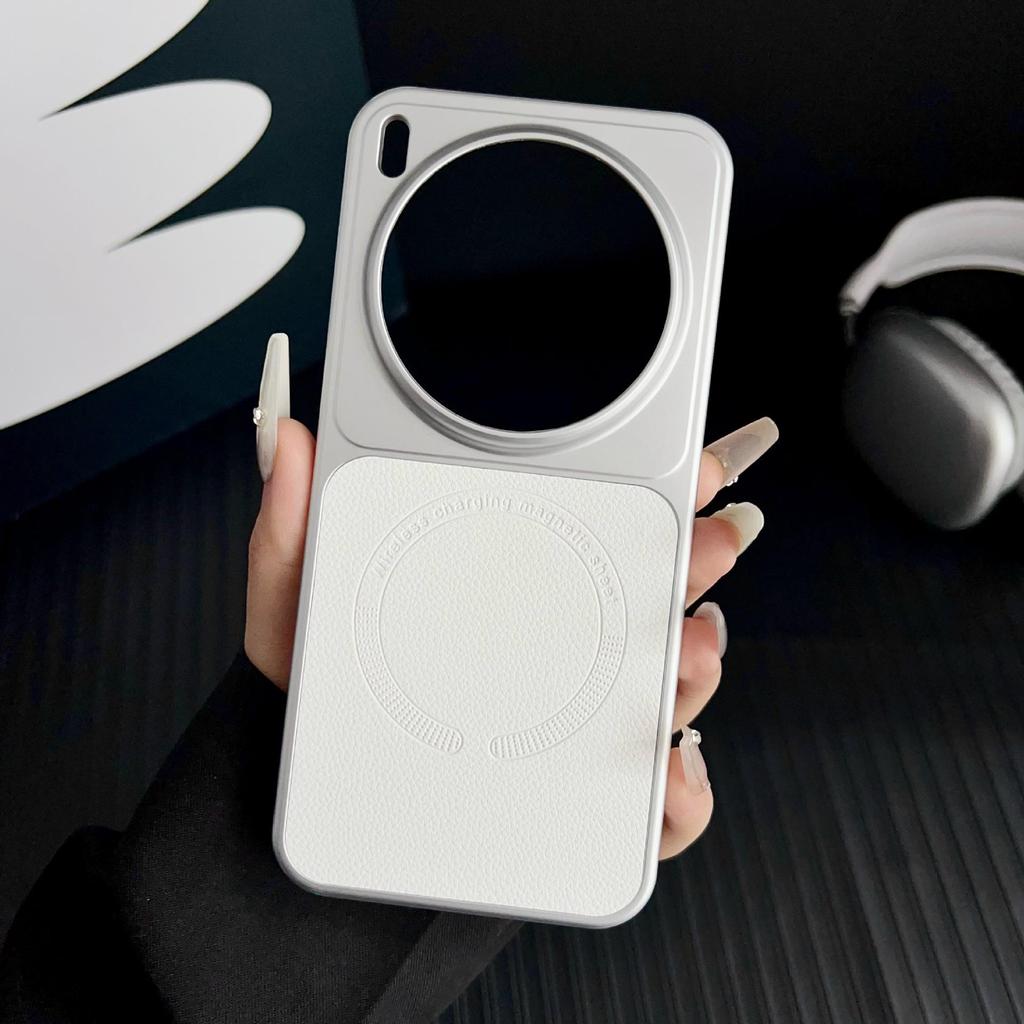 Магнитный чехол из искусственной кожи Honor Magic8Pro - Роскошный с текстурой личи X300Pro Ударопрочный чехол-защита