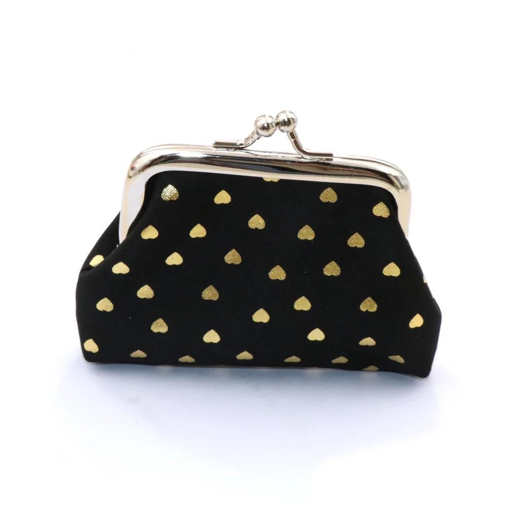 Women's Coin Purse Oil Wax Leather Wallet 4 Inch Buckle Mini Wallet Coin Bag Lipstick Storage Bag Ladies ClutchBag