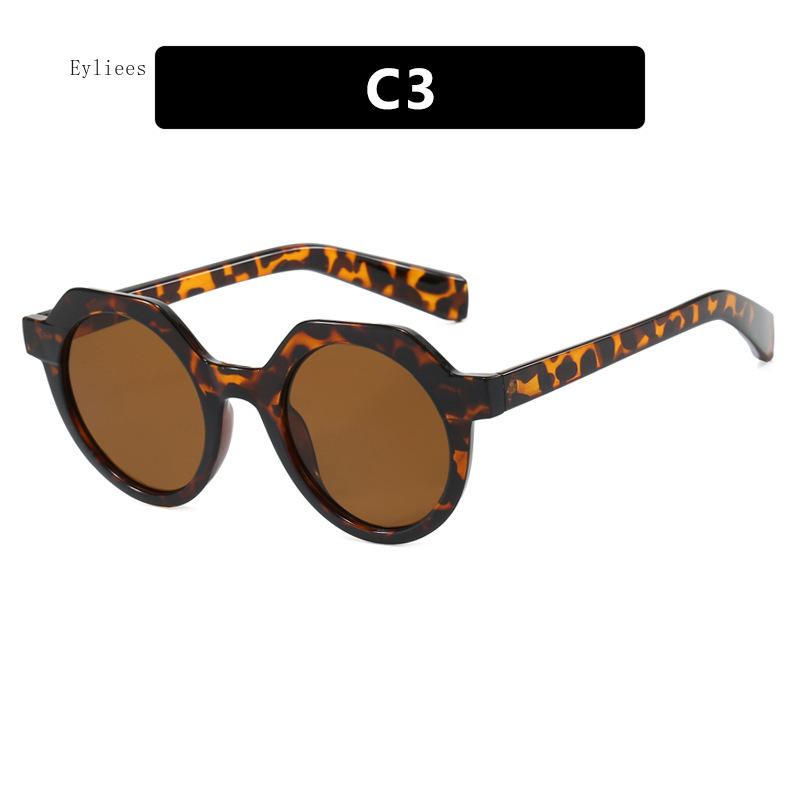 Модные маленькие квадратные солнцезащитные очки неправильной формы Женские Ретро Круглые Прозрачные Океанические Линзы Защита от УФ-излучения UV400 Мужские Панк Солнцезащитные очки с заклепками gafas