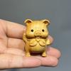 1 шт. Статуэтки мелких животных Деревянная ручная резьба Статуэтка животного Чайный питомец Размером с ладонь Домашний декор Подарок Скульптура