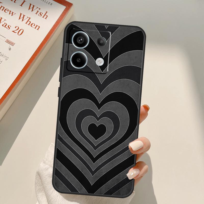 Latte Love Tunnel Коричневое Сердце Чехол Для Xiaomi Redmi Note 13 10 11 12 14 15 Pro Plus Чехол Для Redmi 15 15C 13C 12C 10C 14C