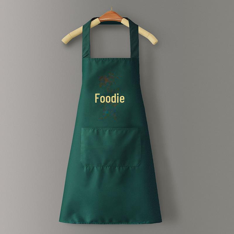 Women's Waterproof PVC Apron with Cooking Sleeves - Oil-Proof, Customizable, Half-Length Waist Design