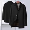 Autumn and Winter Double-sided Woolen Coat Men's Medium and Long Suit Collar Down Removal Liner Thickened Woolen Coat Jacket