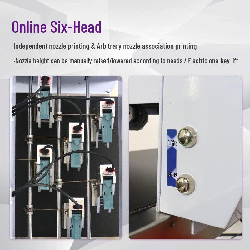 Six-Head High-Speed Egg Inkjet Printer CN plug (adapter included)