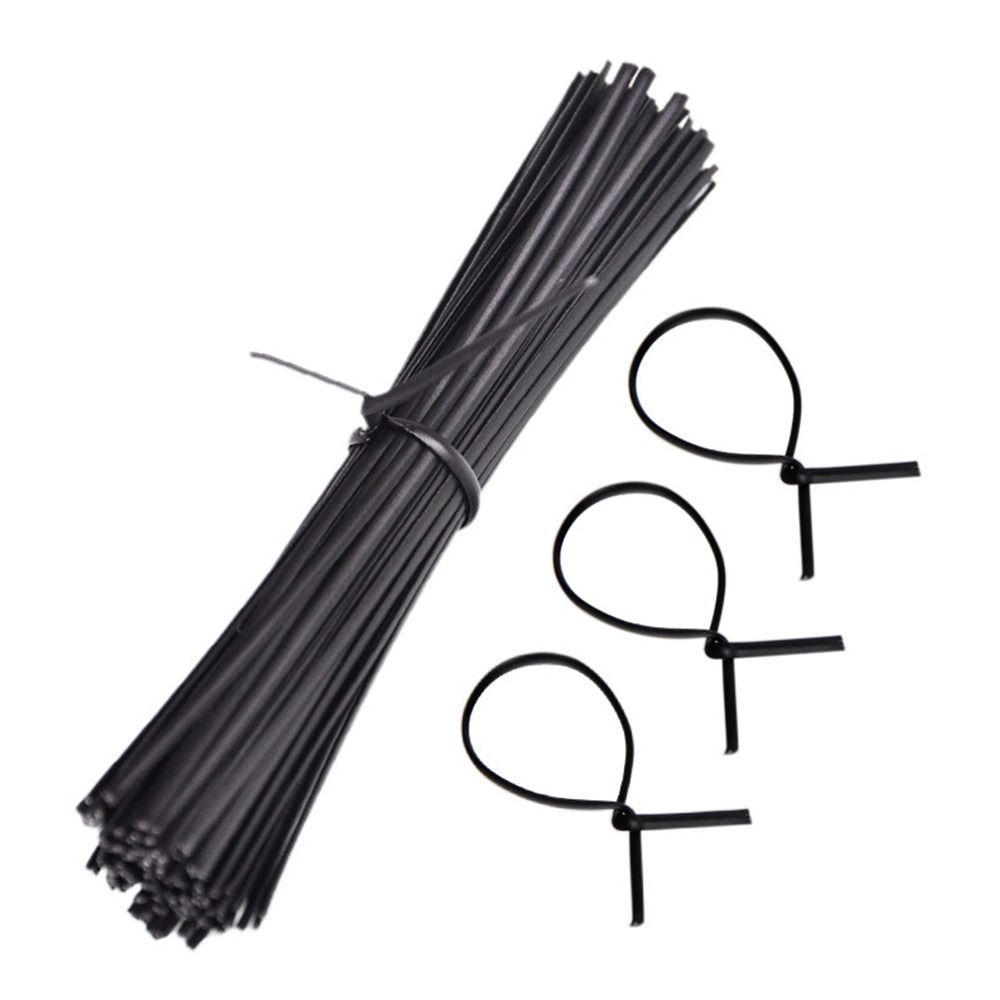 Black Plastic Coated Iron Wire White Cable Ties Reusable Ties Cable Fasteners