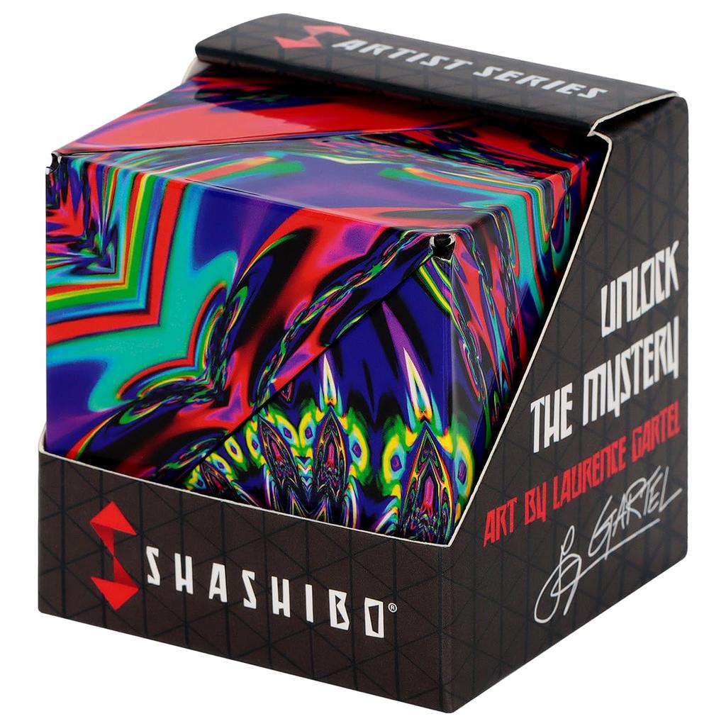 SHASHIBO Shapeshift Box Patented Fidget Cube with 36 Rare Earth Magnets Transforms Into Over 70 Shapes - Award-Winning, - (Chaos)