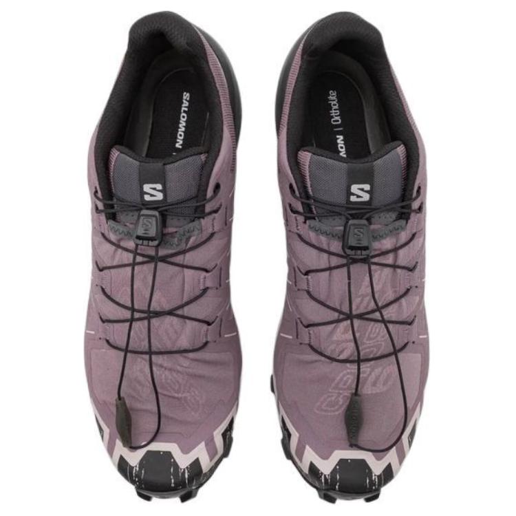 SALOMON Speedcross 6 Comfortable Soft Non-Slip Wear-Resistant Low-Top Outdoor Functional Shoes Unisex Shoes Purple 417632